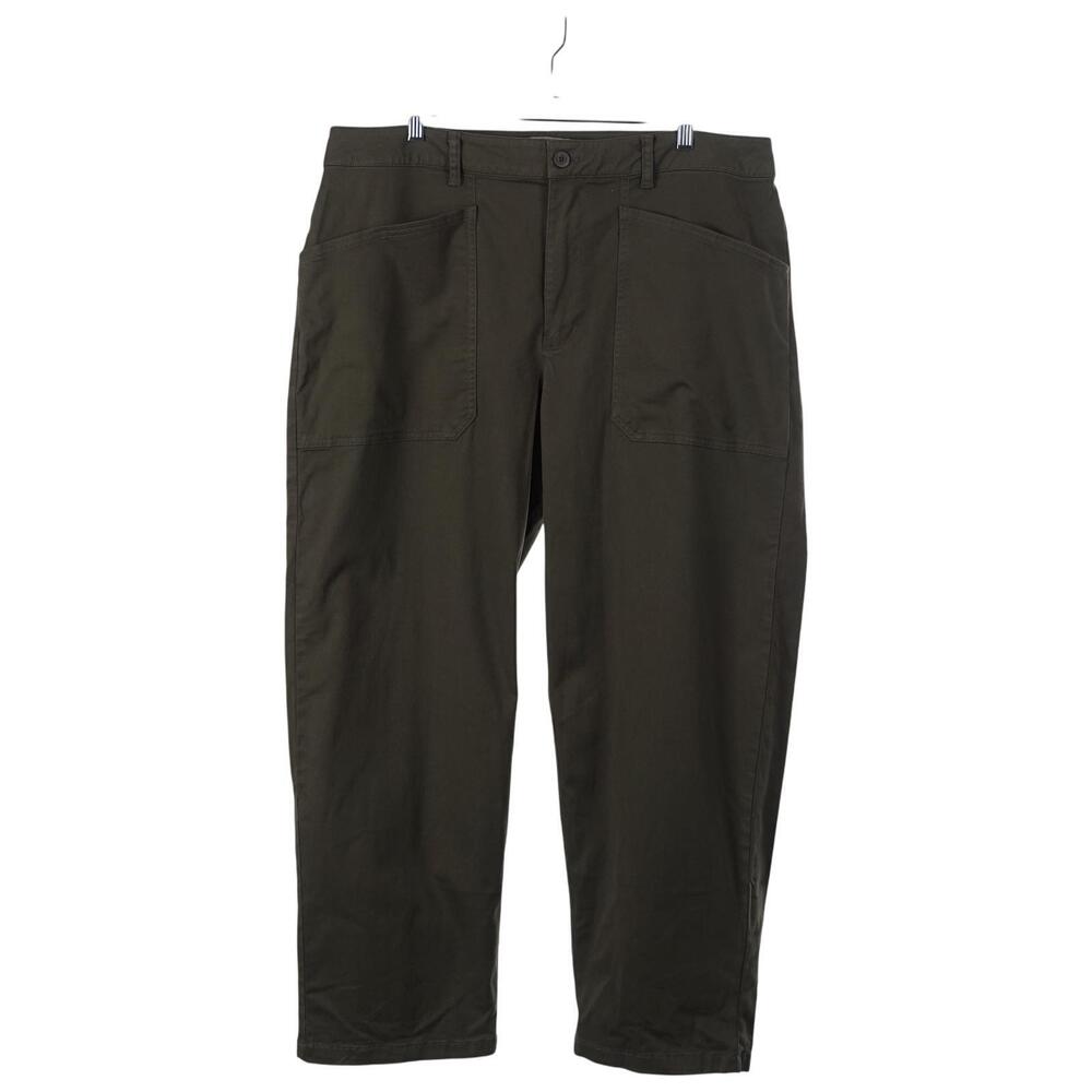 NWT Universal Thread Pants Size 17 Green Cotton Blend Pockets High Rise Utility